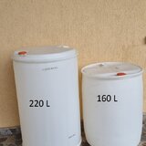Butoi/ bidon plastic alb cu buson 160 L si 220 L